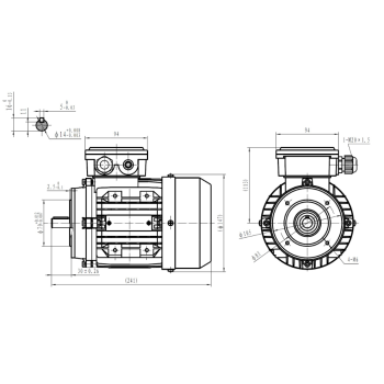 Silnik elektryczny 0,75kW 2800 obr/min. 71B14